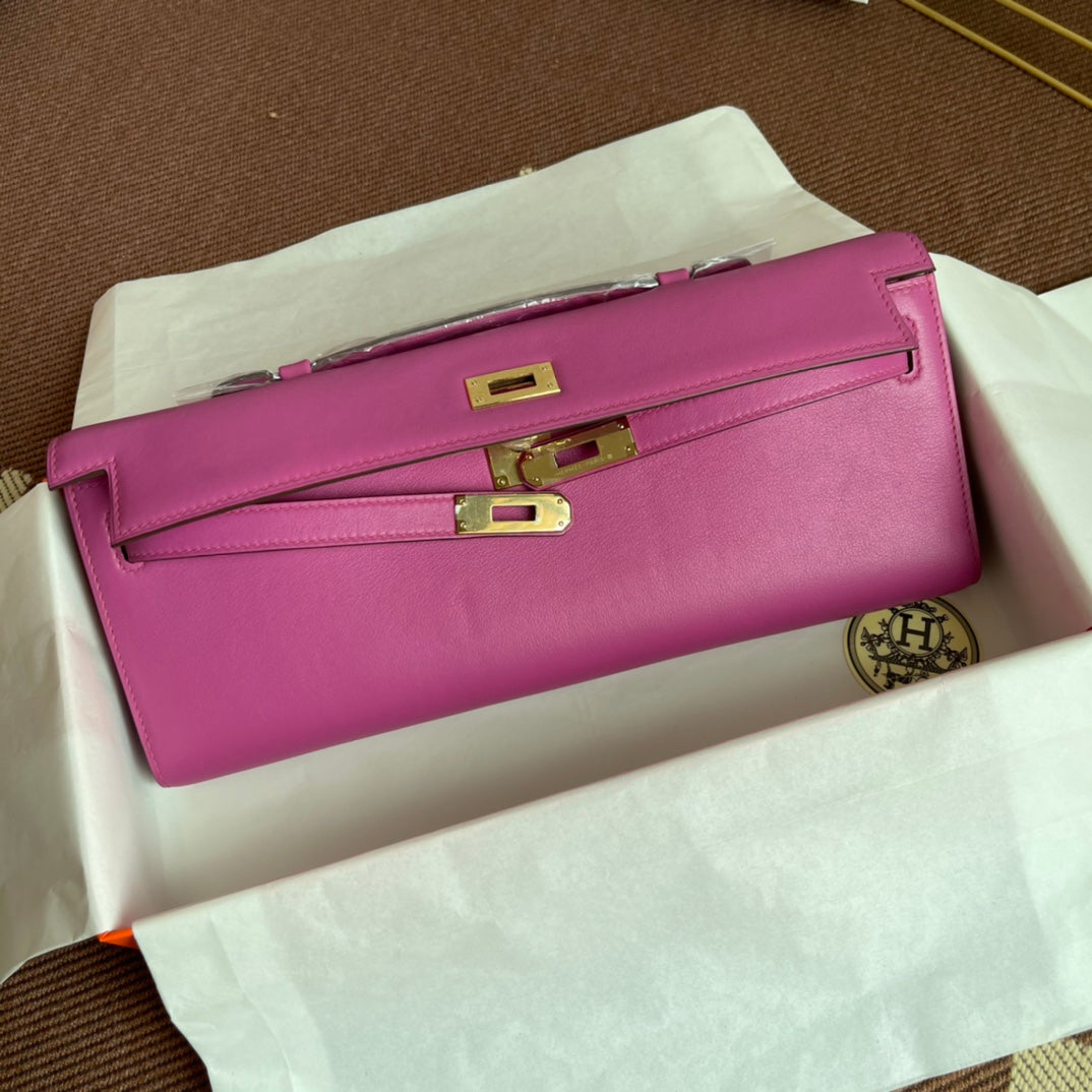 HM ケリーカット 31cm フクシア スイフトレザー GHW