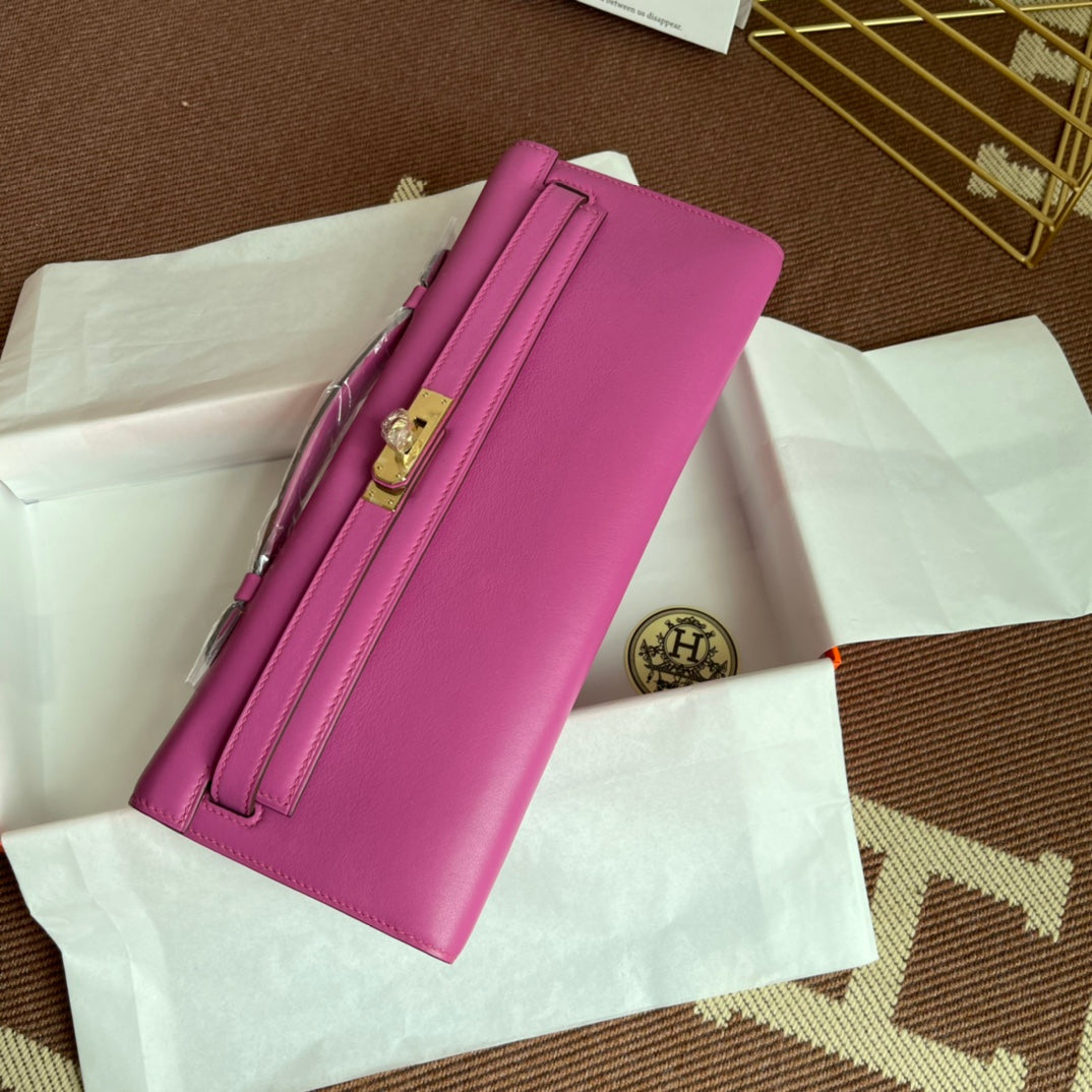 HM ケリーカット 31cm フクシア スイフトレザー GHW