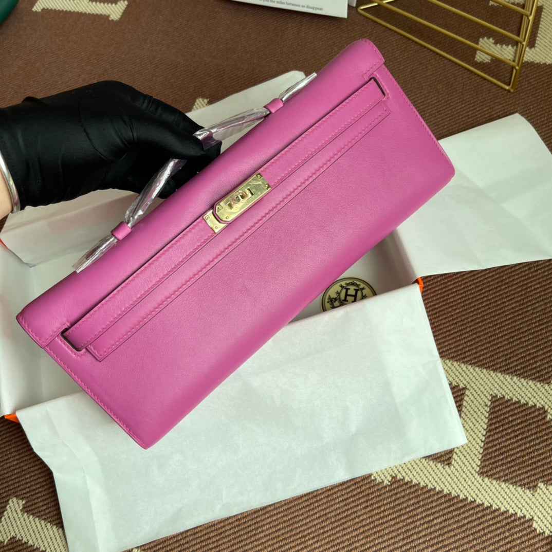 HM ケリーカット 31cm フクシア スイフトレザー GHW
