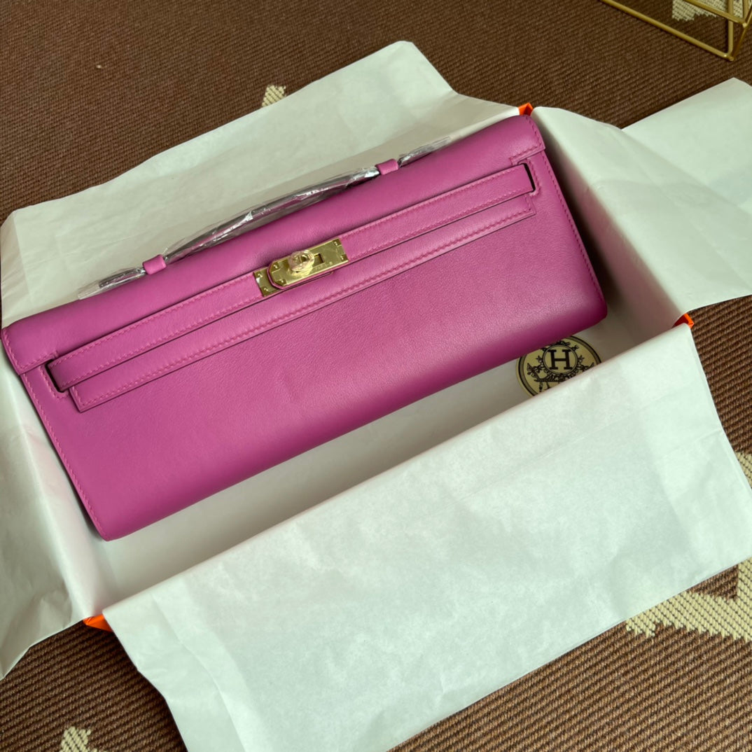 HM ケリーカット 31cm フクシア スイフトレザー GHW
