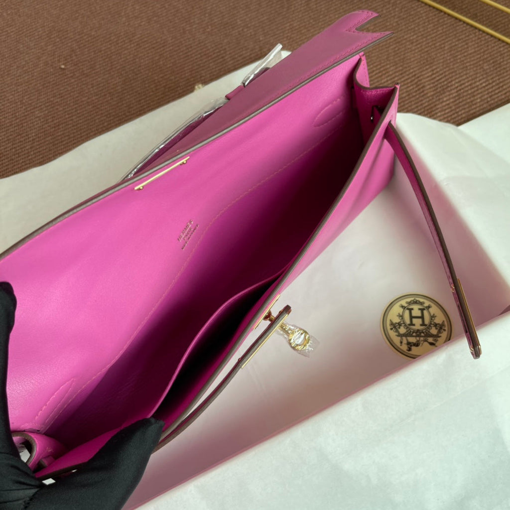 HM ケリーカット 31cm フクシア スイフトレザー GHW