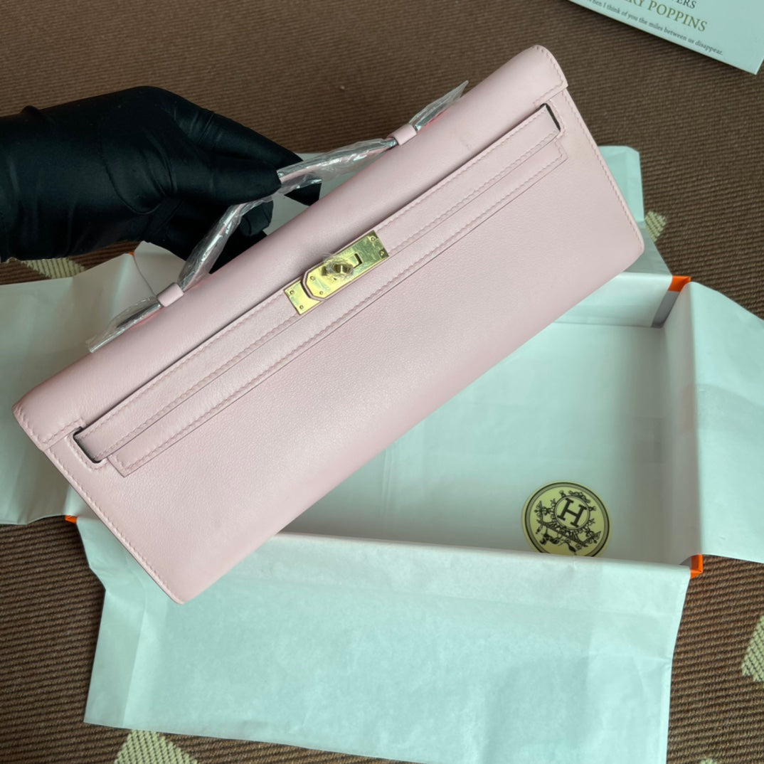 HM ケリーカット 31cm フラミンゴ スイフト レザー GHW