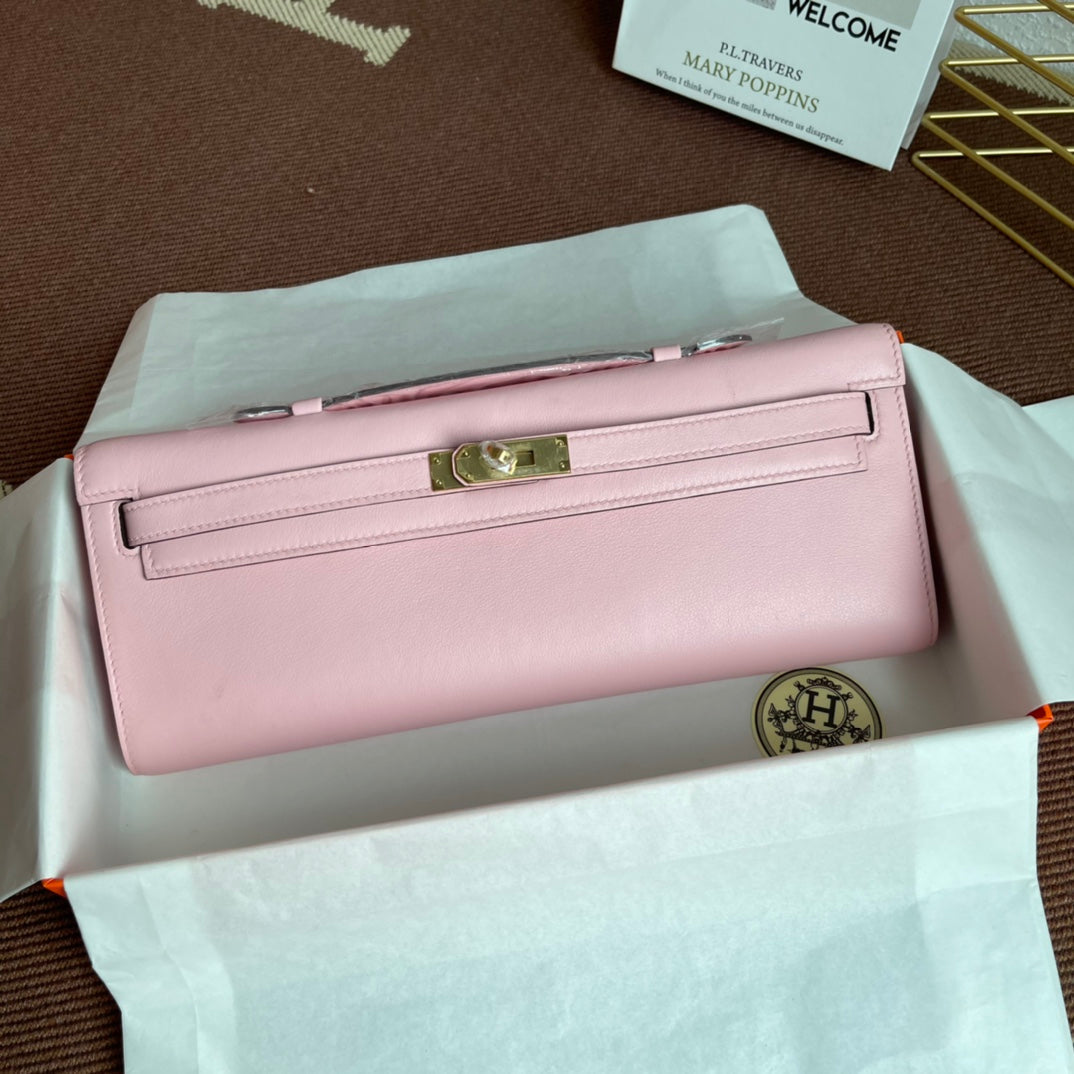 HM ケリーカット 31cm フラミンゴ スイフト レザー GHW