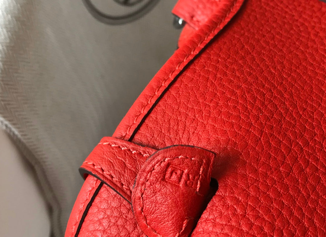 MINI EVELYNE 18CM ROUGE TOGO QUINCAILLERIE ARGENTÉE