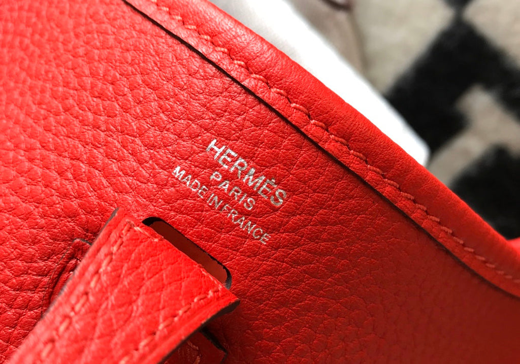 MINI EVELYNE 18CM ROUGE TOGO QUINCAILLERIE ARGENTÉE
