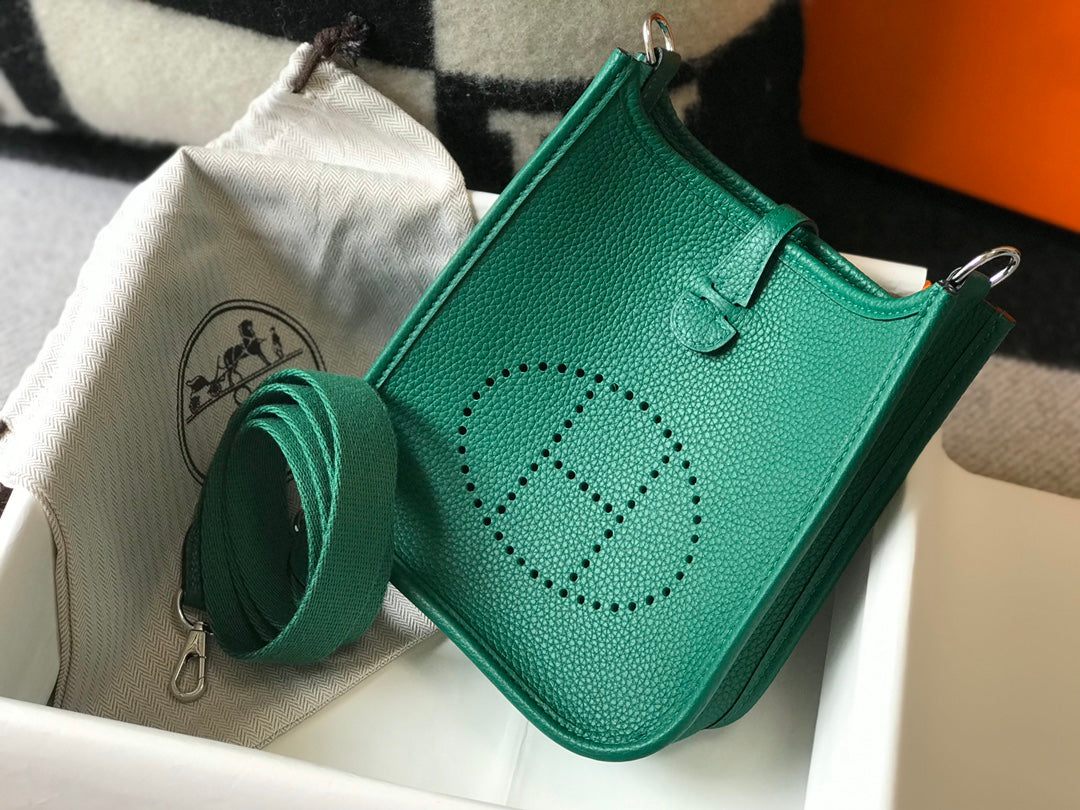 MINI EVELYNE 18CM VERT FONCÉ TOGO QUINCAILLERIE ARGENTÉE
