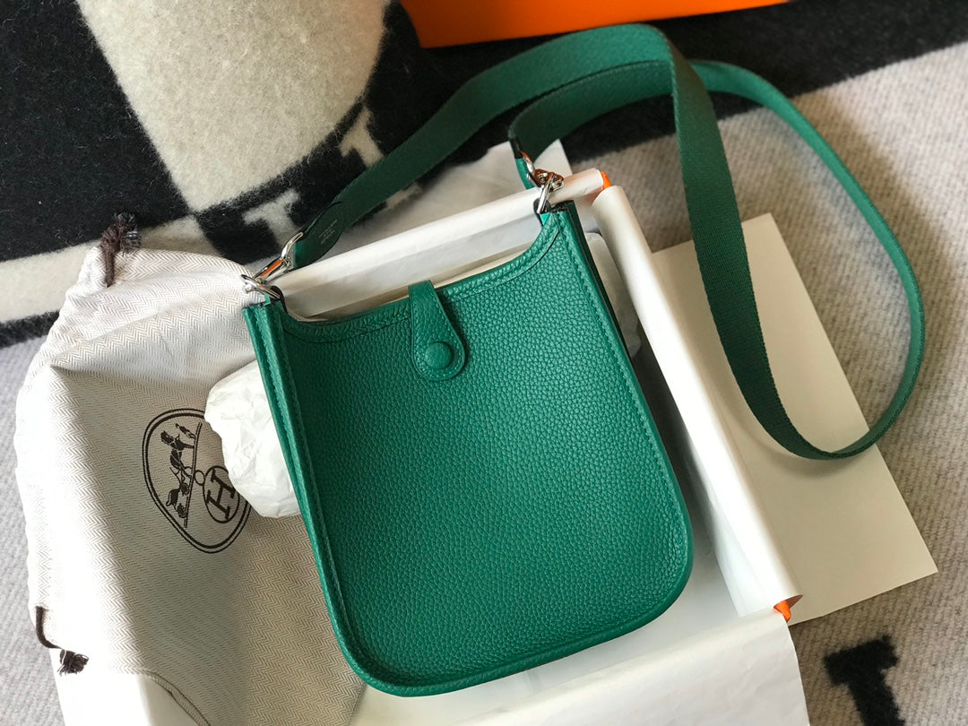 MINI EVELYNE 18CM VERT FONCÉ TOGO QUINCAILLERIE ARGENTÉE