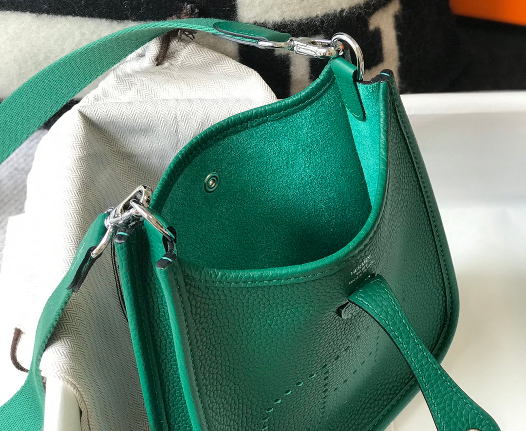 MINI EVELYNE 18CM VERT FONCÉ TOGO QUINCAILLERIE ARGENTÉE