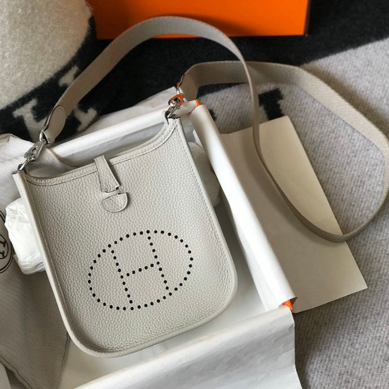 MINI EVELYNE 18CM GRIS CLAIR TOGO QUINCAILLERIE ARGENTÉE