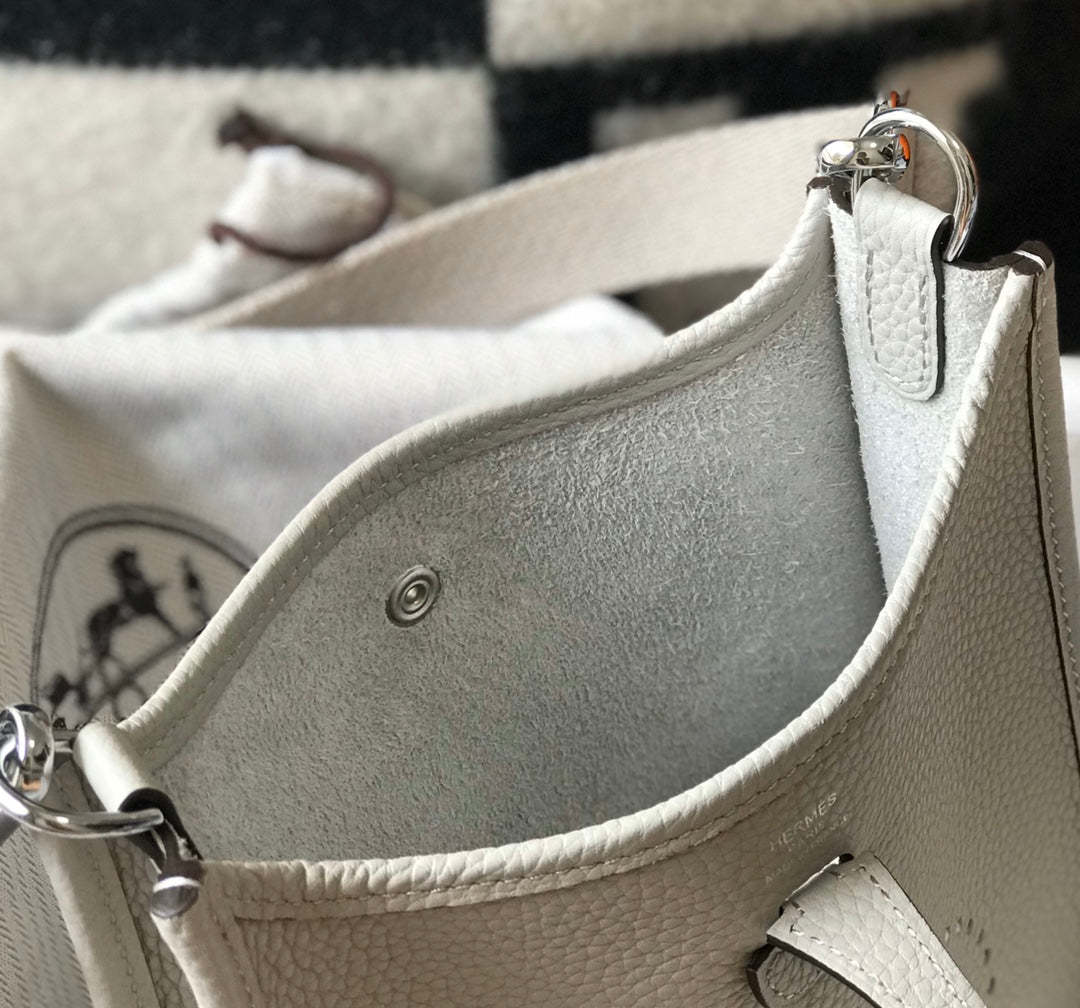 MINI EVELYNE 18CM GRIS CLAIR TOGO QUINCAILLERIE ARGENTÉE