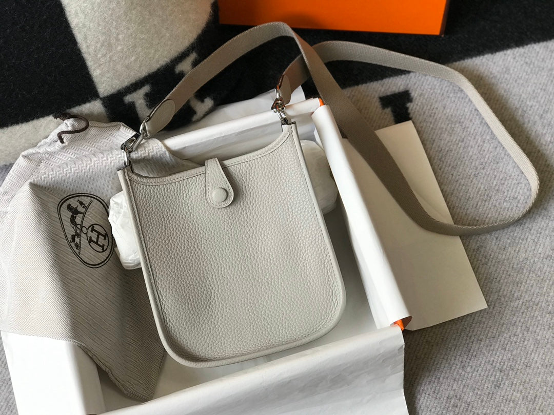 MINI EVELYNE 18CM GRIS CLAIR TOGO QUINCAILLERIE ARGENTÉE