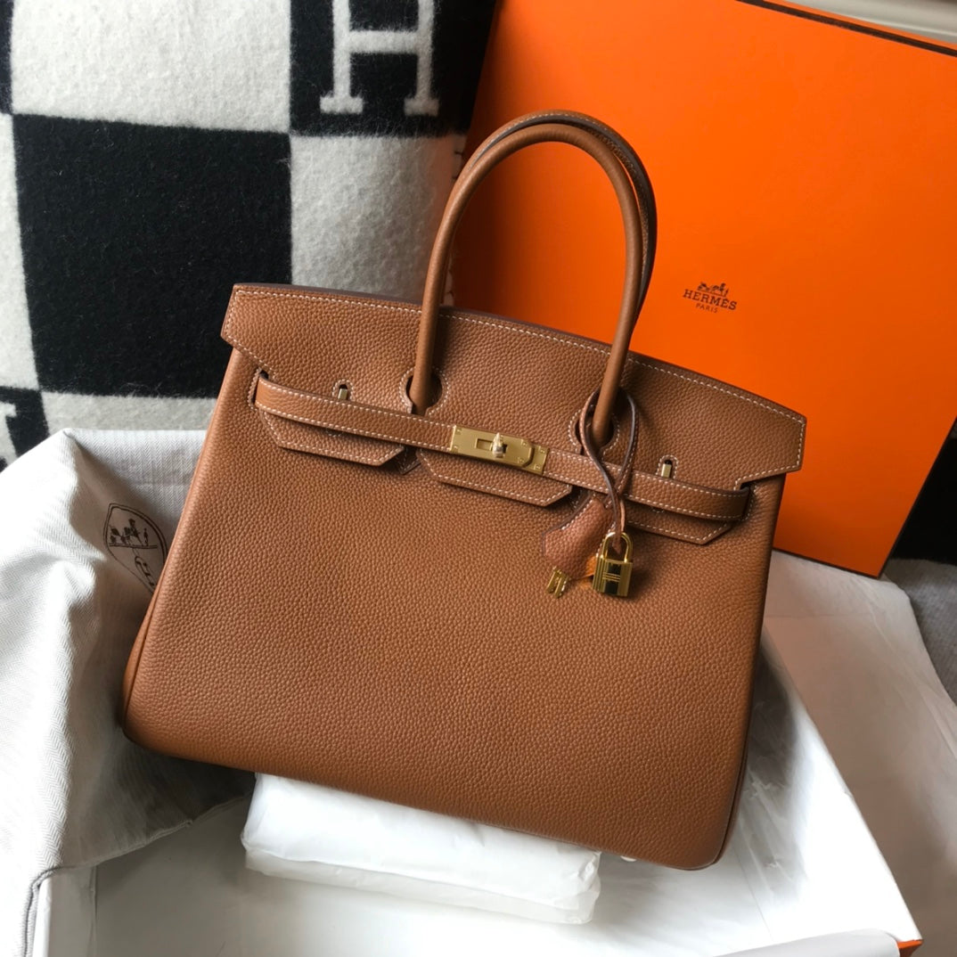 HM バーキン 35cm タン トゴレザー ゴールド金具