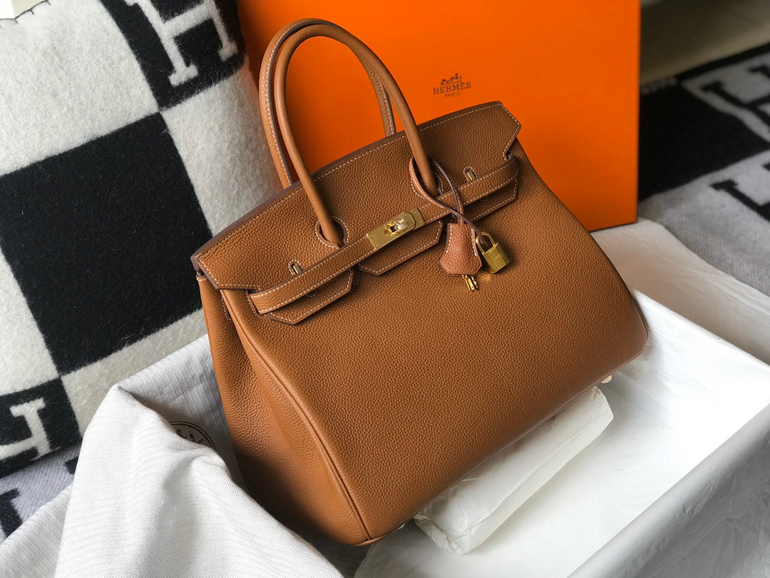 HM バーキン 35cm タン トゴレザー ゴールド金具
