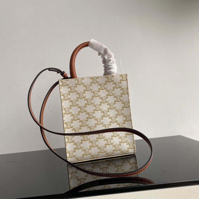 CABAS TRIOMPHE 21 SAC EN TOILE BLANCHE