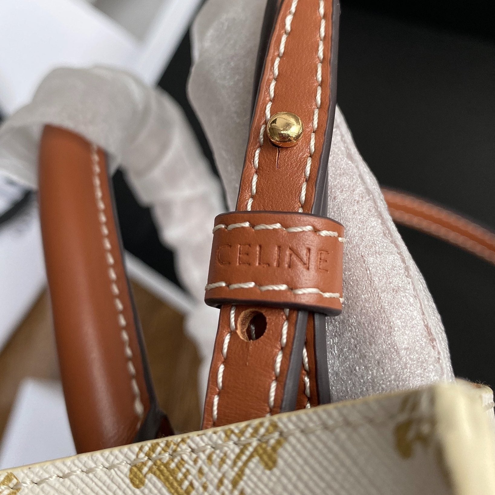 CABAS TRIOMPHE 21 SAC EN TOILE BLANCHE