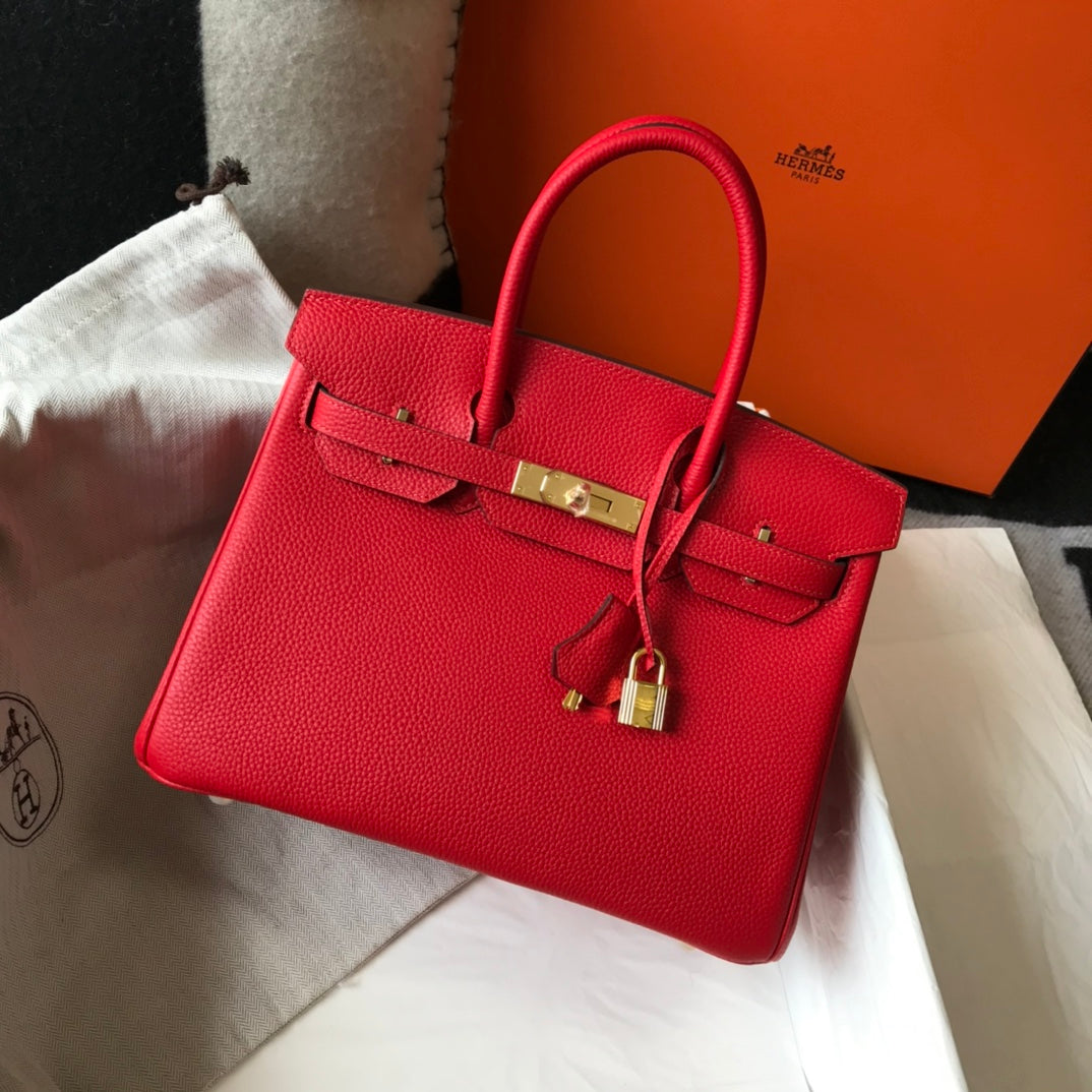 HM バーキン 35cm レッド トゴレザー ゴールド金具