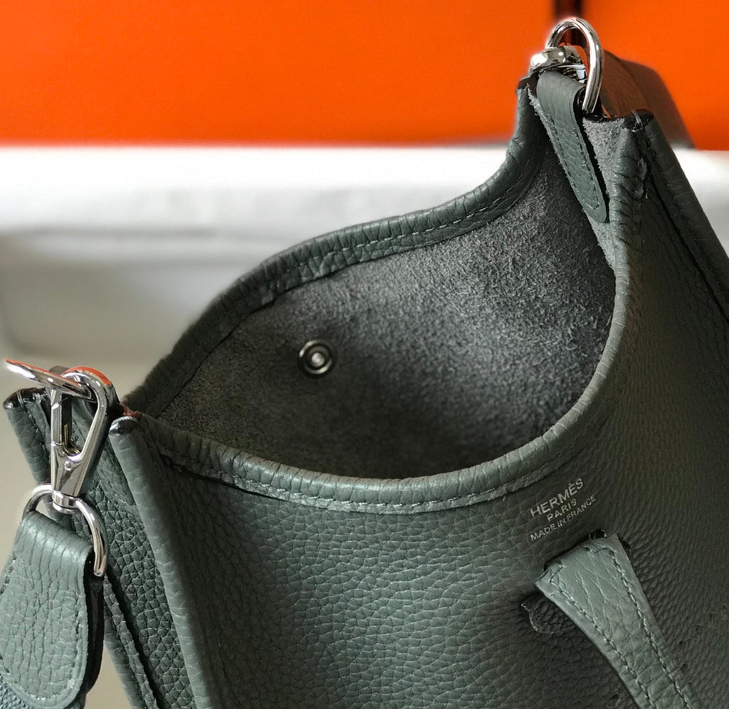 MINI EVELYNE 18CM VERT AMANDE TOGO QUINCAILLERIE ARGENTÉE