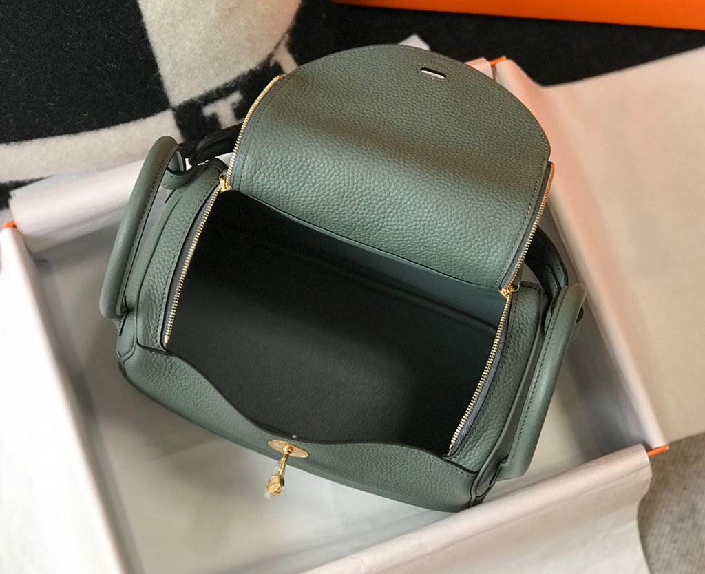 SAC HM LINDY 30 CUIR TAURILLON CLEMENCE PIN