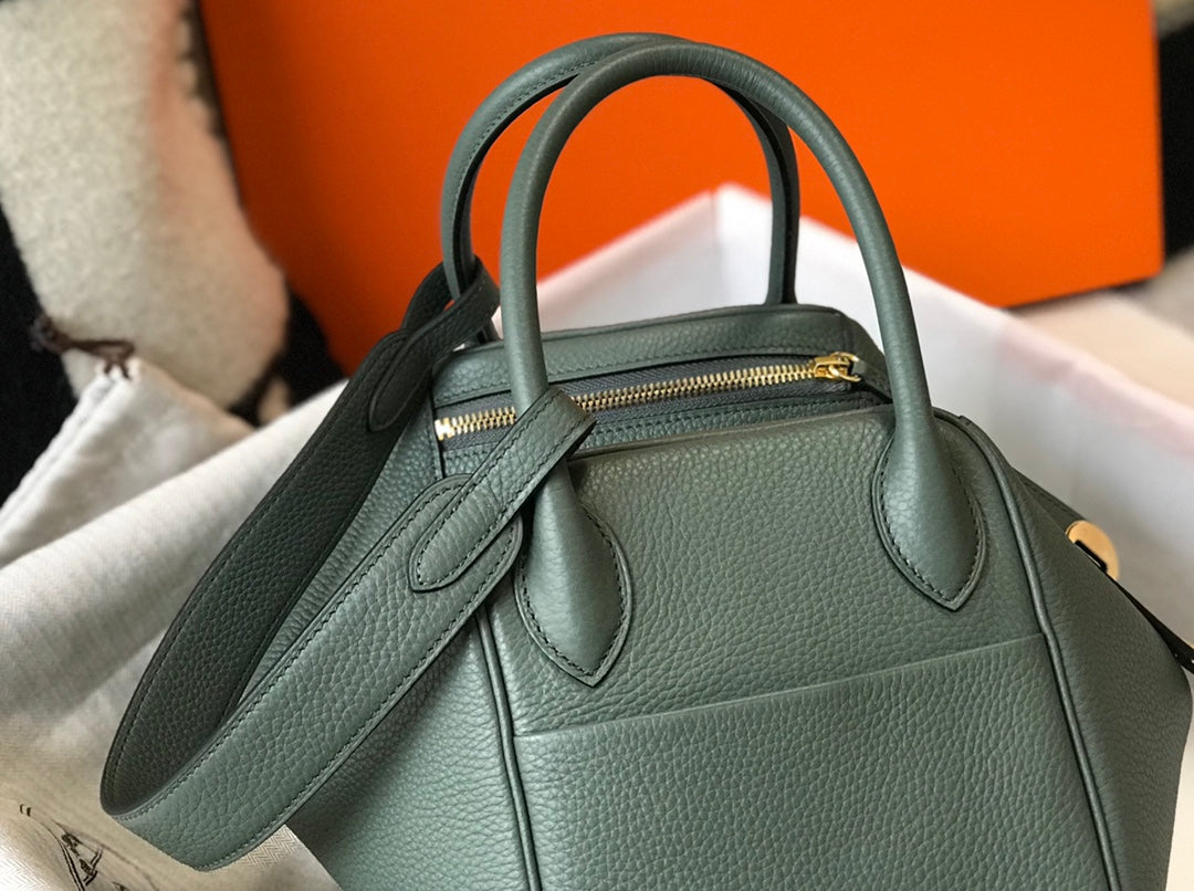 SAC HM LINDY 30 CUIR TAURILLON CLEMENCE PIN