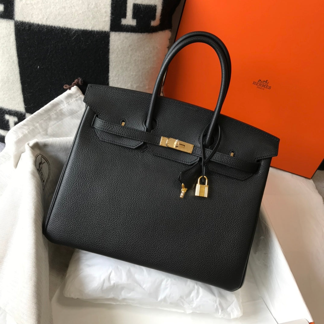 HM バーキン 35cm ブラック トゴレザー ゴールド金具