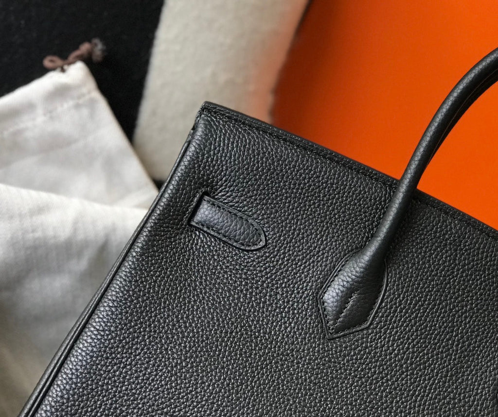 HM BIRKIN 30CM CUIR TOGO NOIR QUINCAILLERIE DORÉ