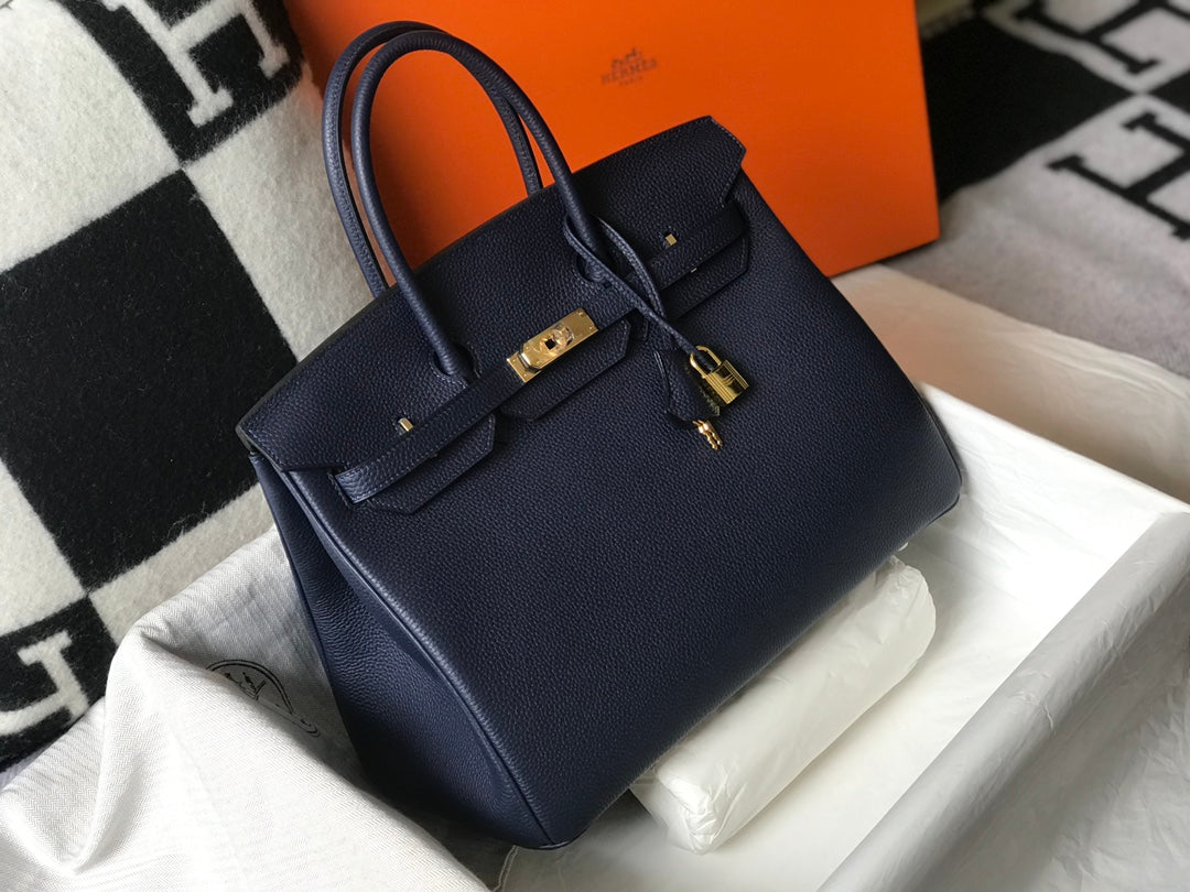 HM バーキン 35cm ネイビー トゴレザー ゴールド金具