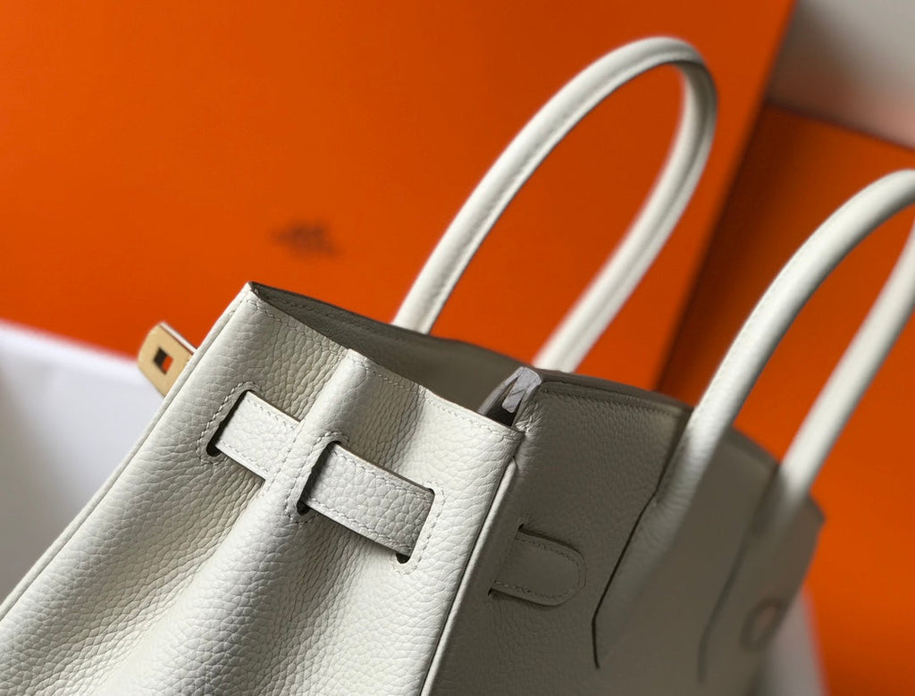 SAC HM BIRKIN 35 CM IVOIRE TOGO QUINCAILLERIE OR