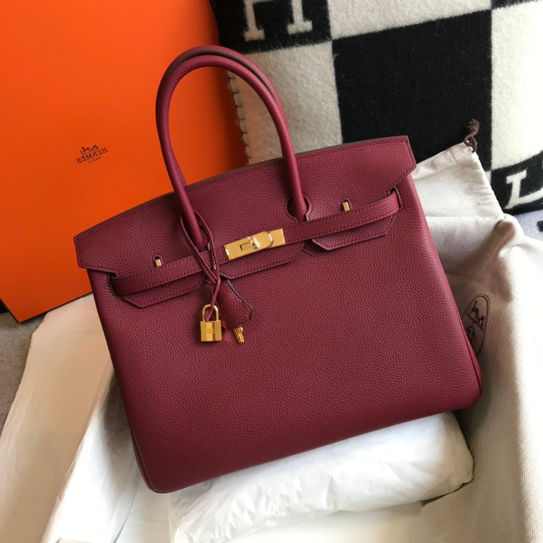 HM バーキン 35cm バッグジャム トゴ ゴールド金具