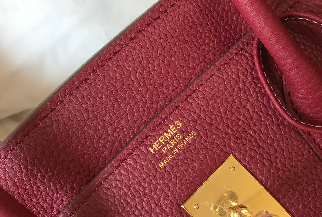 SAC HM BIRKIN 35 CM JAM TOGO QUINCAILLERIE DORÉ