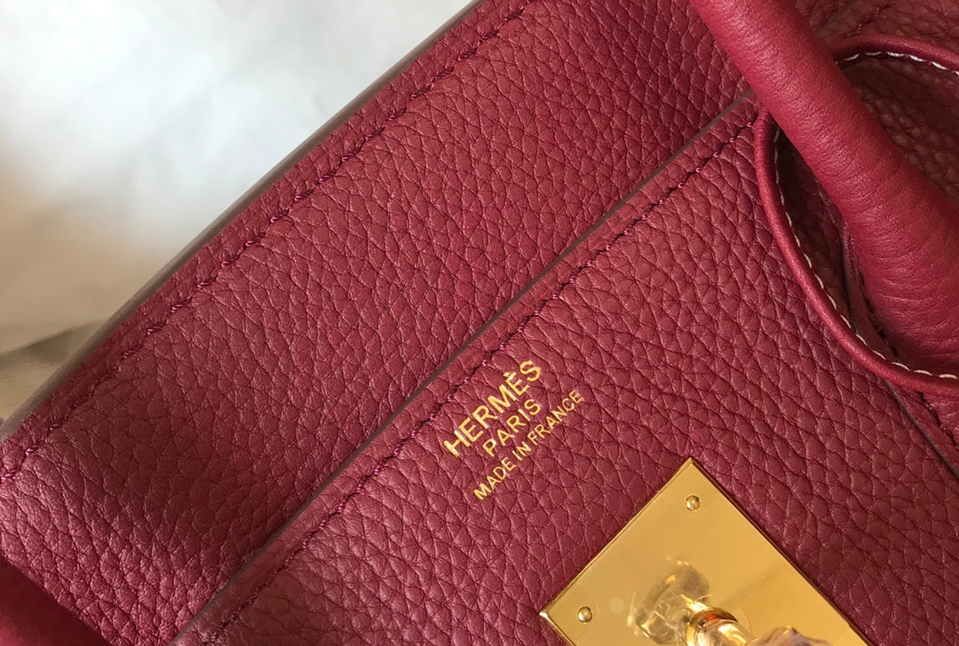 SAC HM BIRKIN 35 CM JAM TOGO QUINCAILLERIE DORÉ