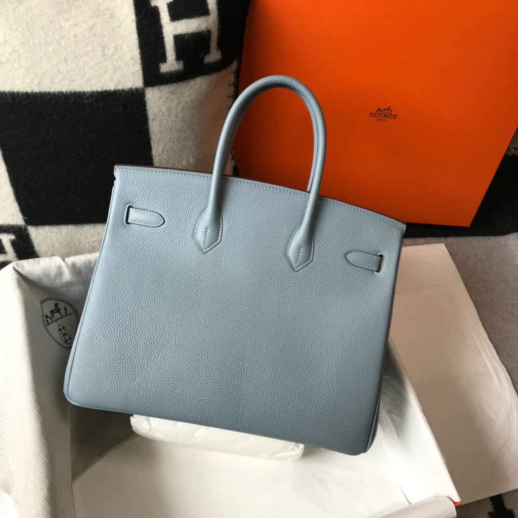 HM バーキン 35cm スカイブルー トゴレザー ゴールド金具