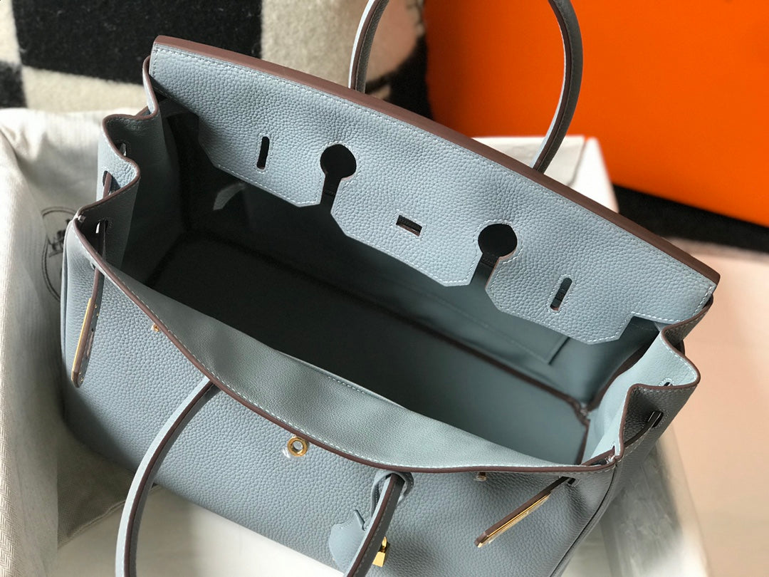 HM バーキン 35cm スカイブルー トゴレザー ゴールド金具