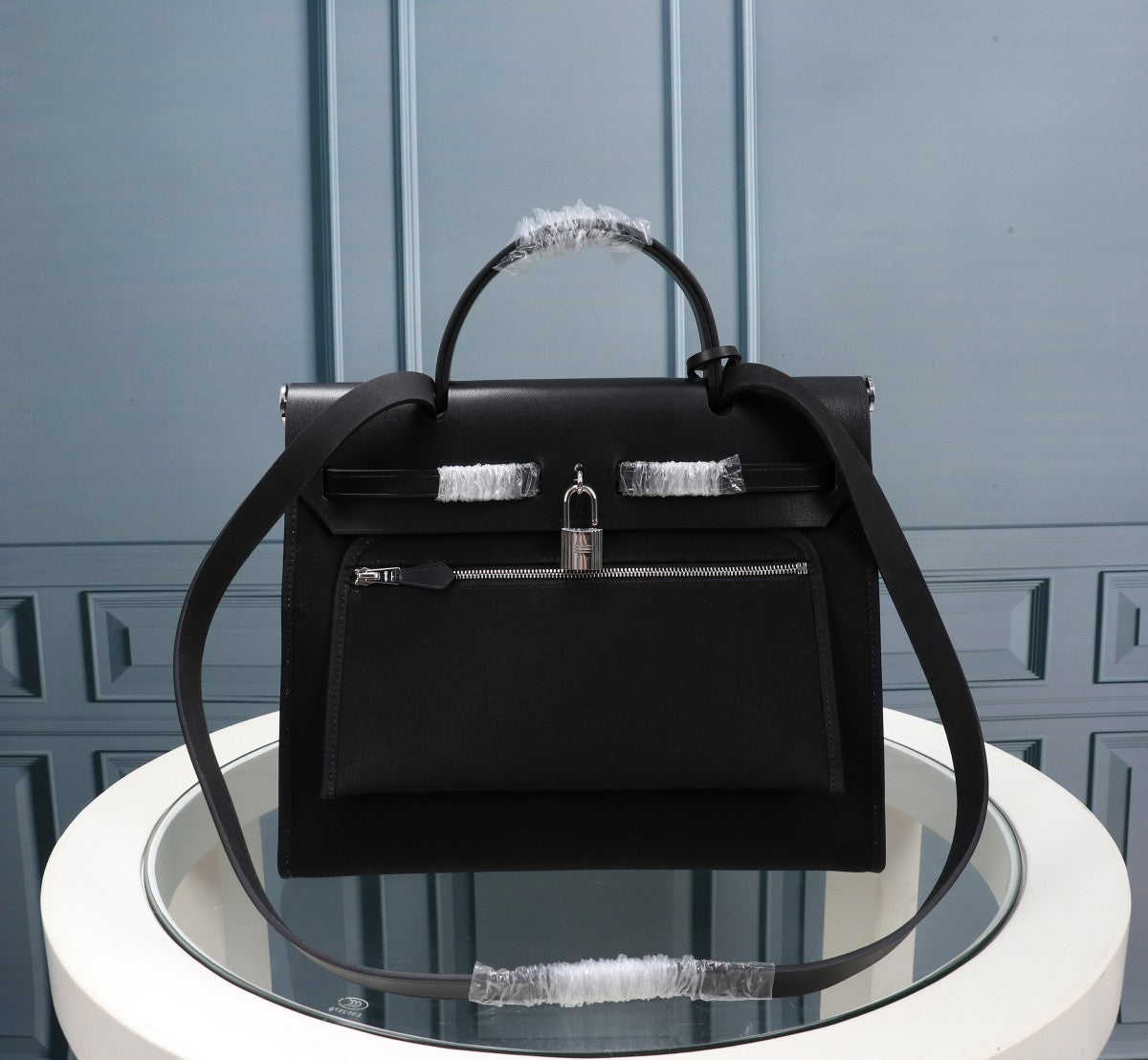 HM HERBAG ZIP 31 TOILE NOIRE