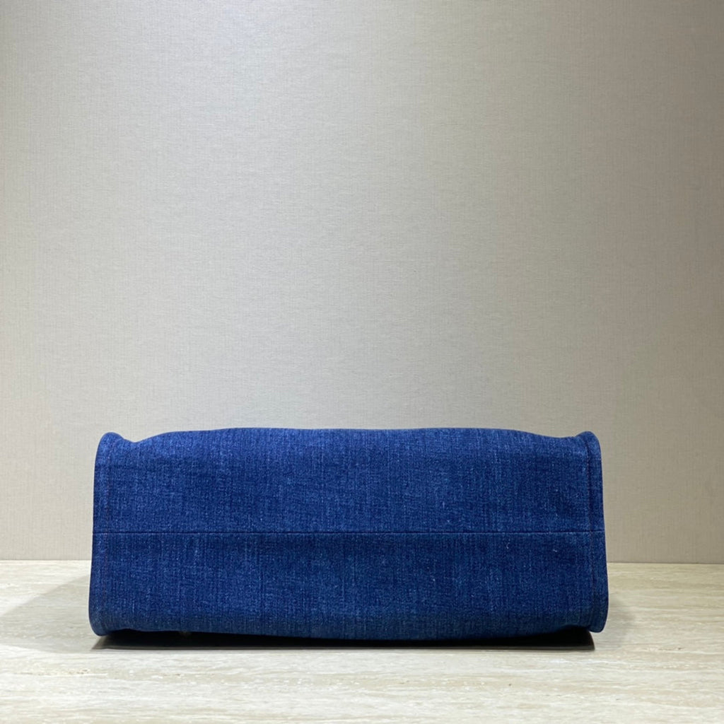 SAC CABAS EN TOILE 43 BLEU MARINE DENIM