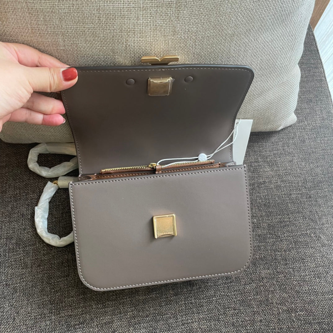 TRIPHOME BOX 18 CUIR DE VEAU GRIS