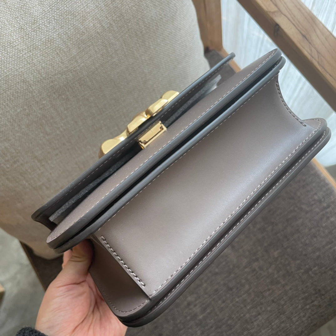TRIPHOME BOX 18 CUIR DE VEAU GRIS