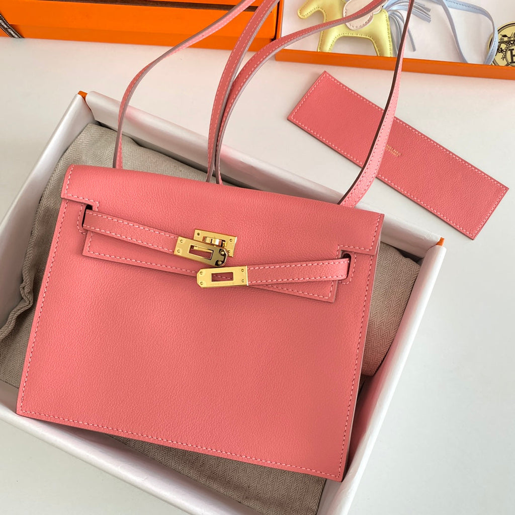 KELLY DANSE II 22CM CUIR ROSE EVERCOLOR GHW