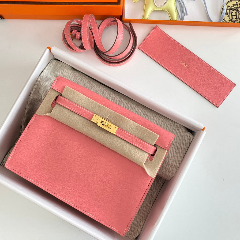 KELLY DANSE II 22CM CUIR ROSE EVERCOLOR GHW