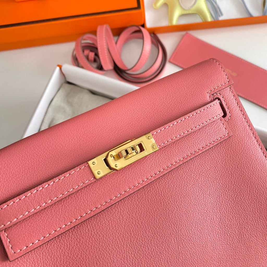 KELLY DANSE II 22CM CUIR ROSE EVERCOLOR GHW