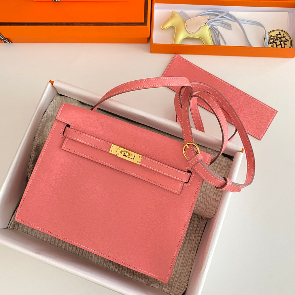 KELLY DANSE II 22CM CUIR ROSE EVERCOLOR GHW
