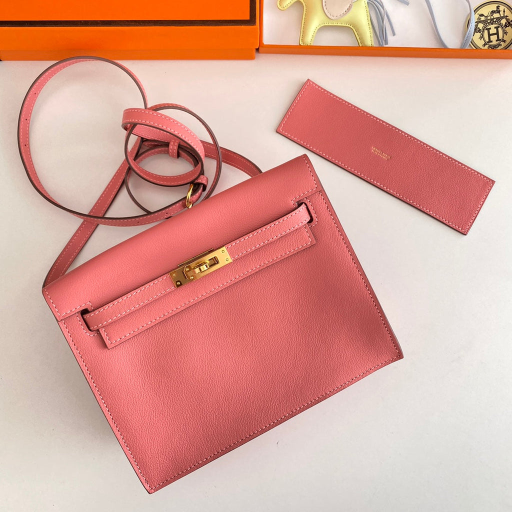 KELLY DANSE II 22CM CUIR ROSE EVERCOLOR GHW