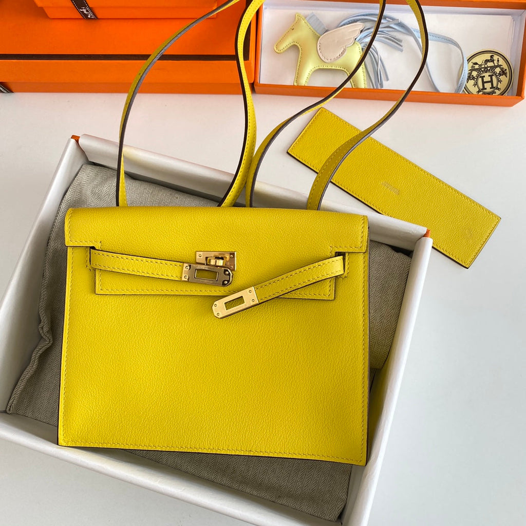 KELLY DANSE II 22CM CUIR JAUNE EVERCOLOR GHW