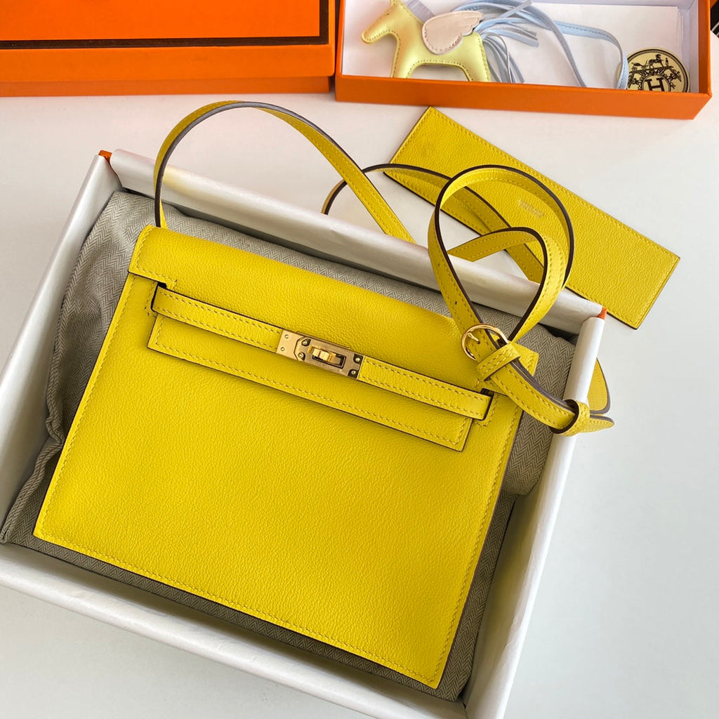 KELLY DANSE II 22CM CUIR JAUNE EVERCOLOR GHW