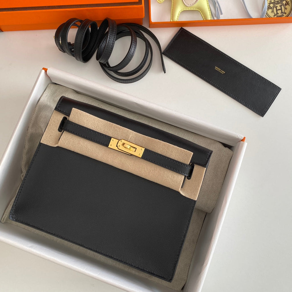 KELLY DANSE II 22CM CUIR NOIR EVERCOLOR GHW