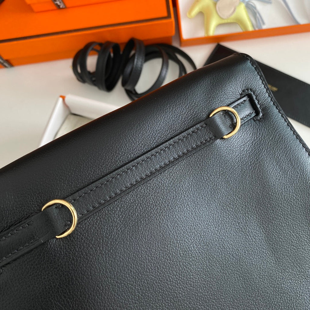 KELLY DANSE II 22CM CUIR NOIR EVERCOLOR GHW