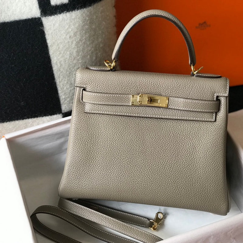 HM ケリー 32cm デザートトープ トーゴレザー ゴールド金具
