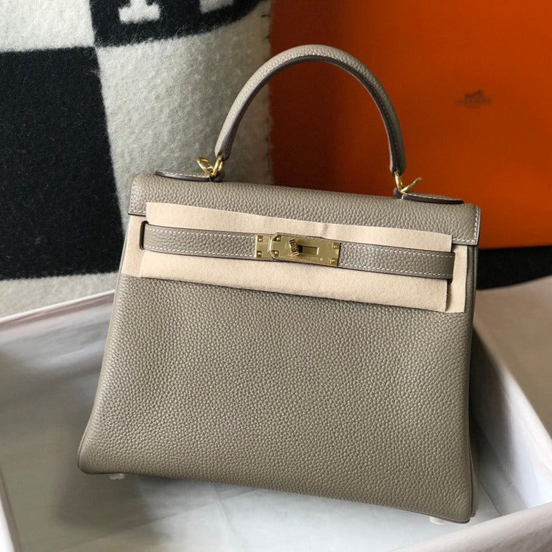 HM ケリー 32cm デザートトープ トーゴレザー ゴールド金具