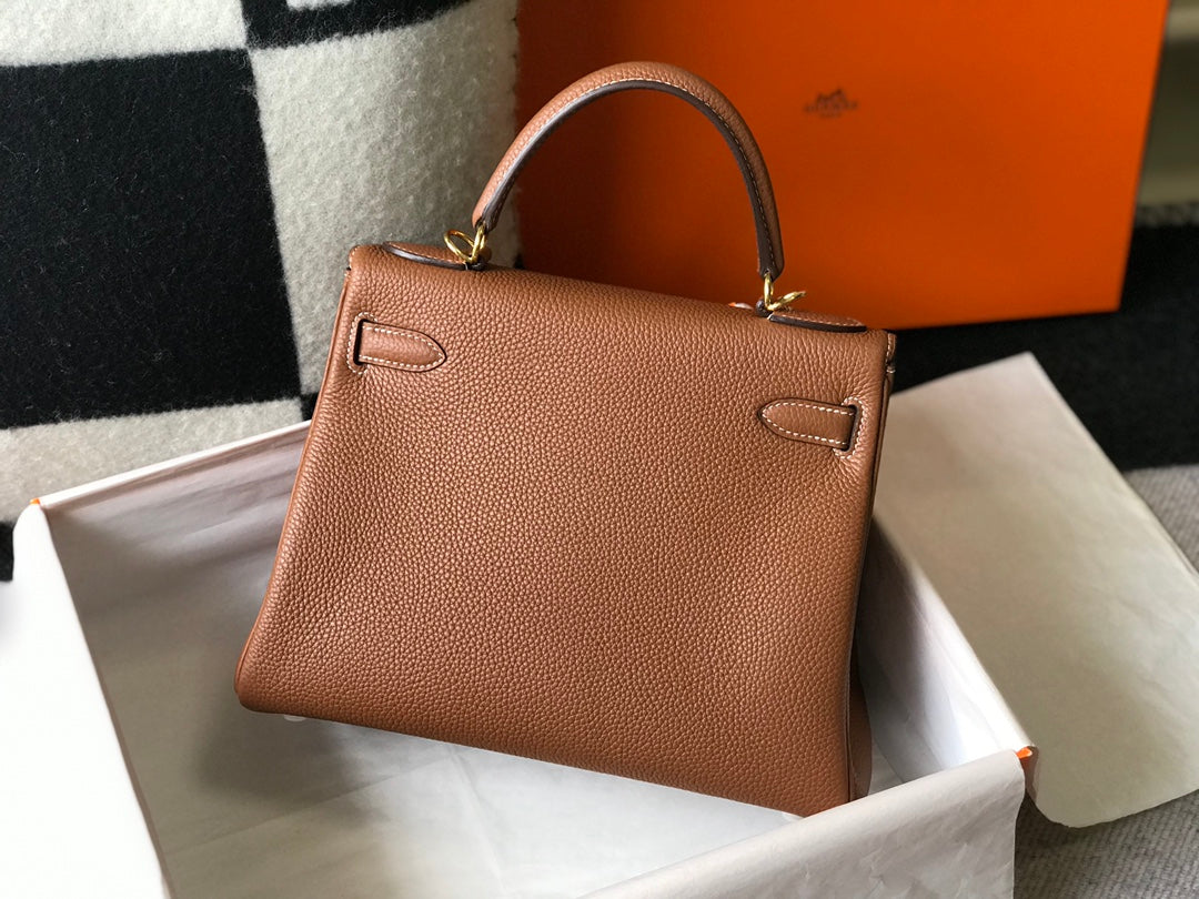 HM ケリー 32cm ゴールド トーゴレザー ゴールド金具