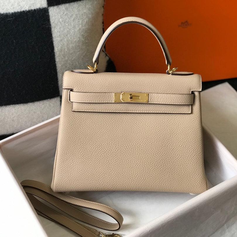 HM KELLY 25CM BEIGE TOGO QUINCAILLERIE OR