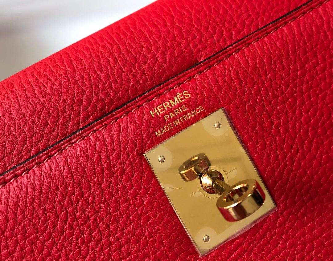 HM KELLY 25CM ROUGE TOGO QUINCAILLERIE OR